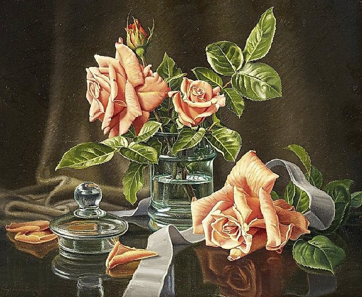 натюрморт с розами - оригинал