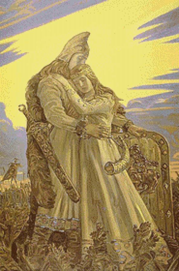 Русь Великая..."Прощание" (живопись) - люди, история, живопись, пара - предпросмотр