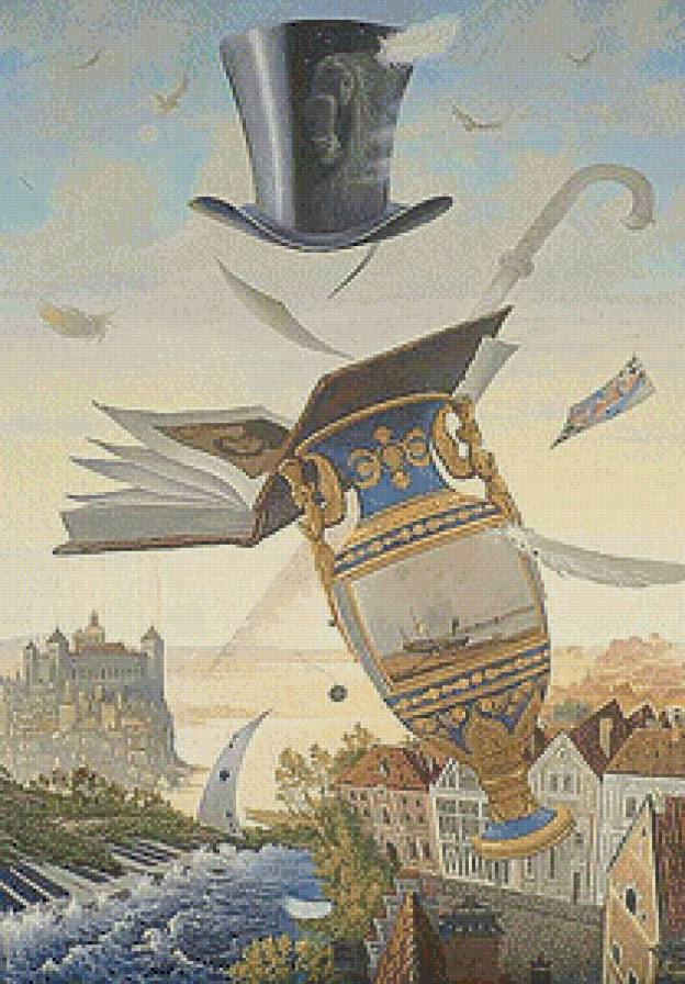 Сон Денди (живопись) - фэнтези, картина, сон, живопись - предпросмотр