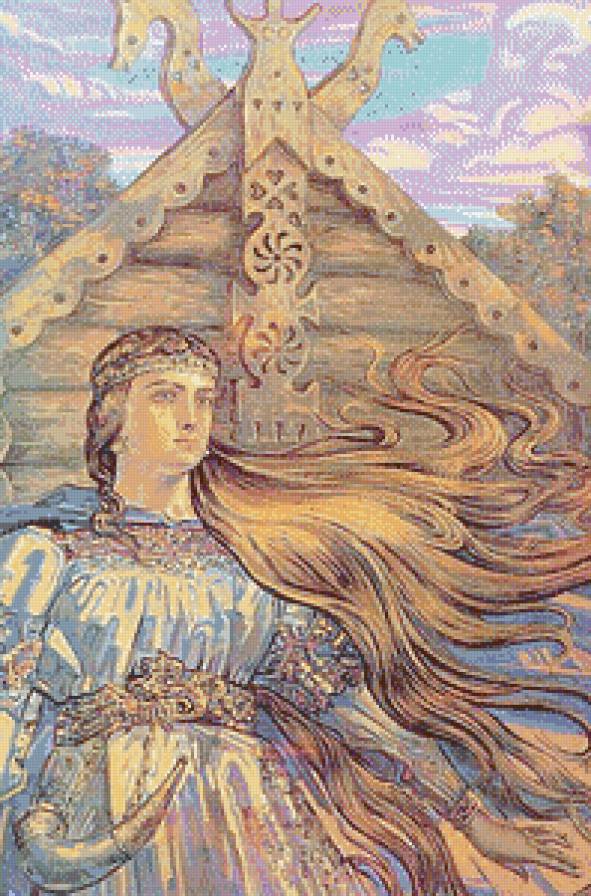 Русь Великая..."Берегиня"(живопись А. Клименко) - живопись, дама, женщина, история, люди, картины, девушк - предпросмотр