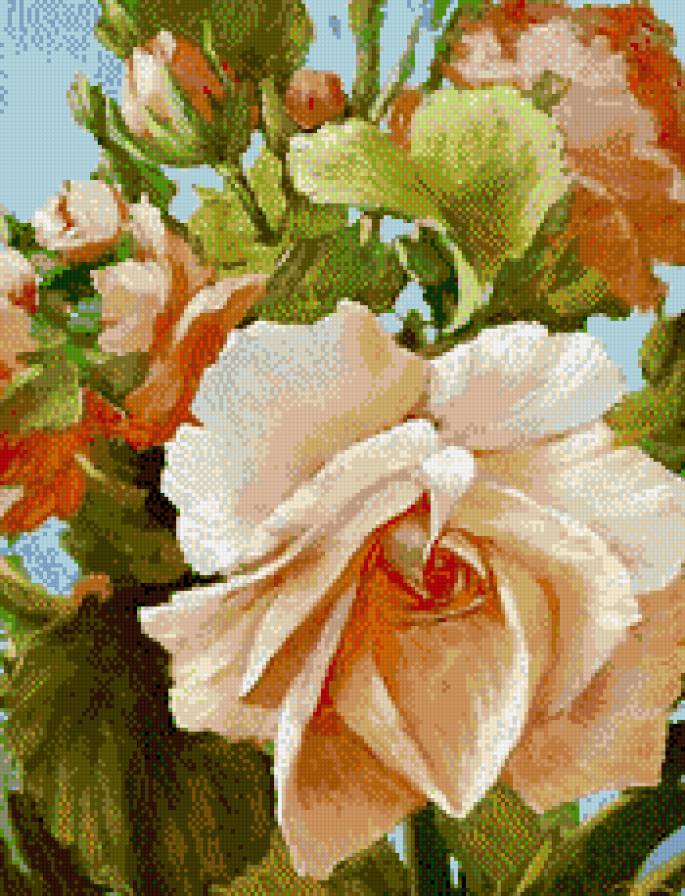 Роза (живопись) А.Горцевич - розы, живопись, цветы - предпросмотр