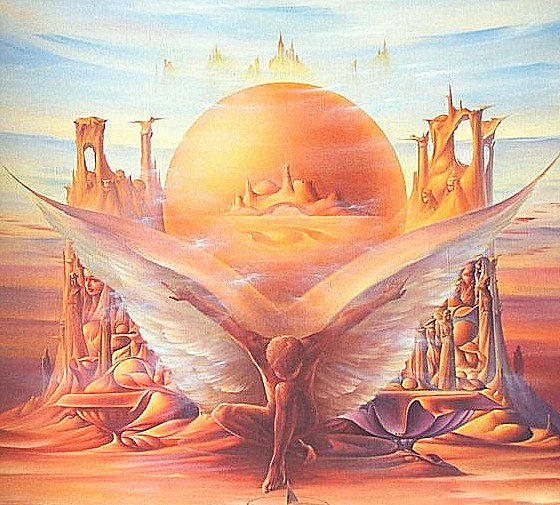 Фэнтези...(живопись В.Кот) - фэнтези, живопись, картины, ангелы - оригинал