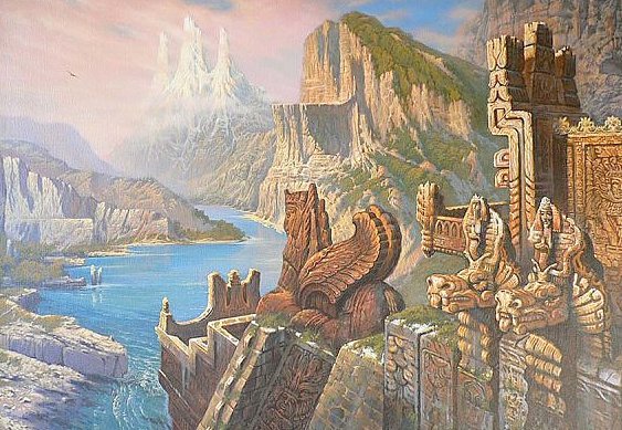 Пейзаж с трезубцем - история, пейзаж.картина.живопись - оригинал