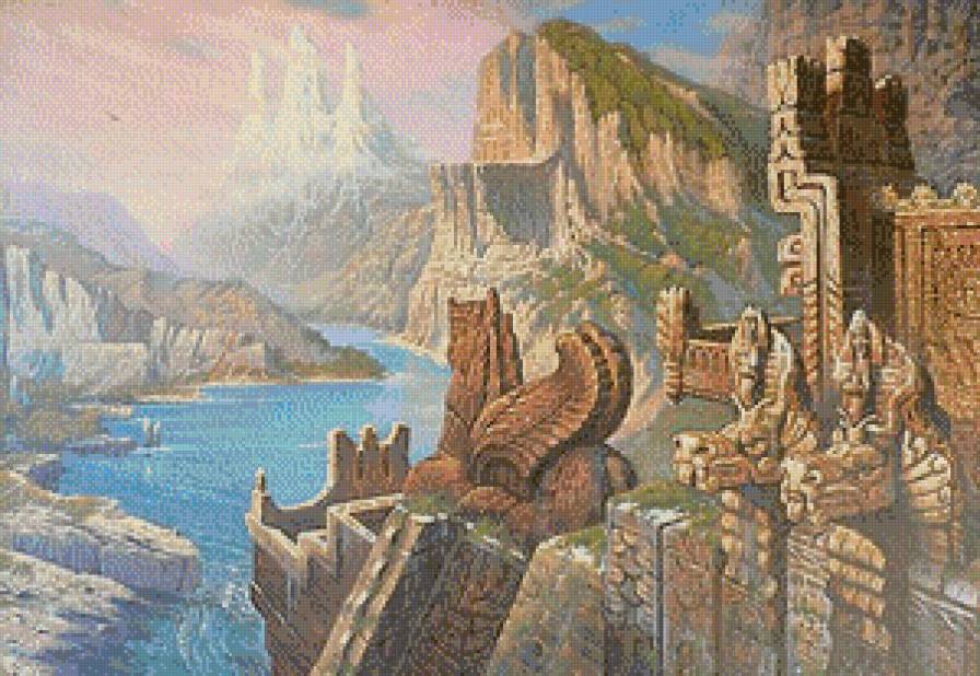 Пейзаж с трезубцем - история, пейзаж.картина.живопись - предпросмотр