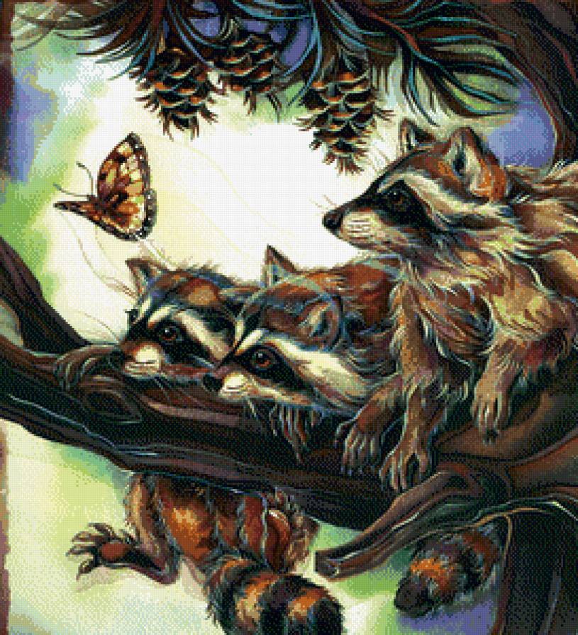 Тотемные животные 2 - еноты, животные - предпросмотр