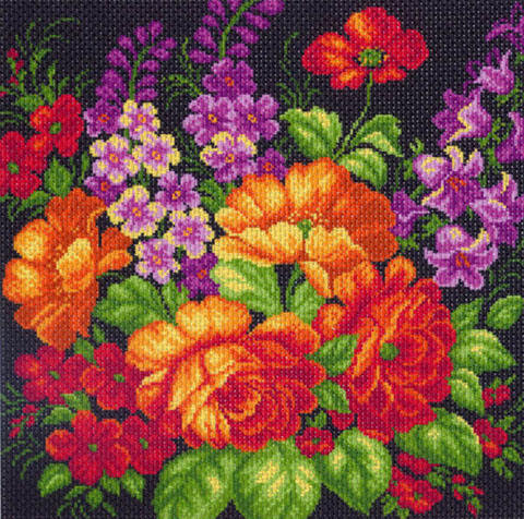 цветочная подушка - подушка, цветы - оригинал