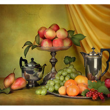 Оригинал схемы вышивки «Натюрморт с фруктамм» (№517917)