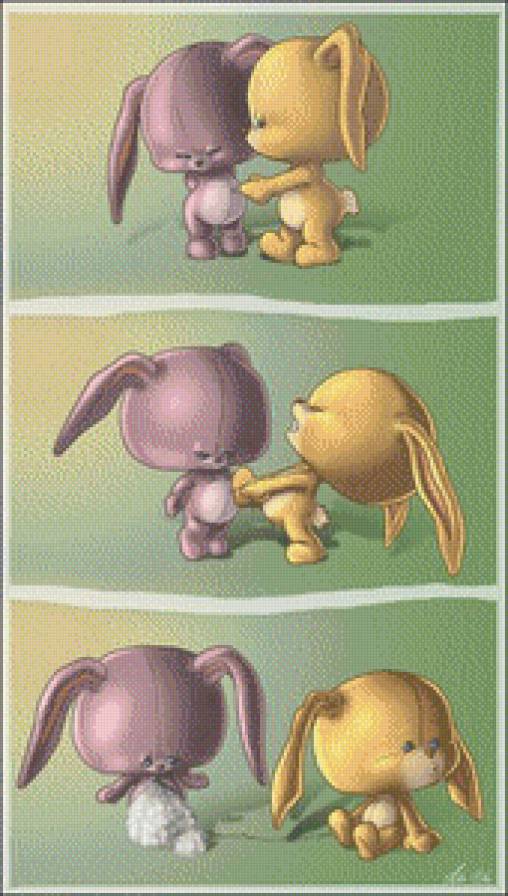 триптих - зая, триптих, детское, игрушки, зайки - предпросмотр