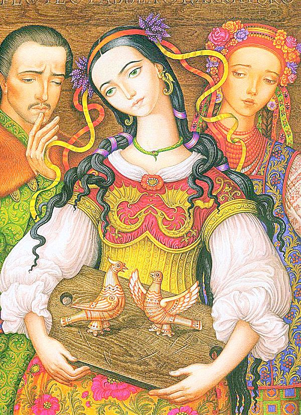 "Українськi казки" (Е.Штанко) - живопись, сказки, люди, картины - оригинал