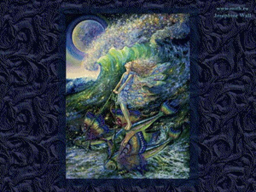 Серия "Сказочный мир" - море, сказка, девушка, рыбки - предпросмотр