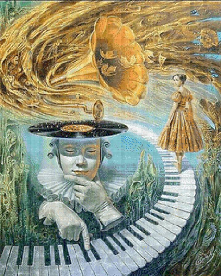 Музыка жизни... (сюрреализм) - жизнь, сюрреализм, картины, живопись, музыка - предпросмотр