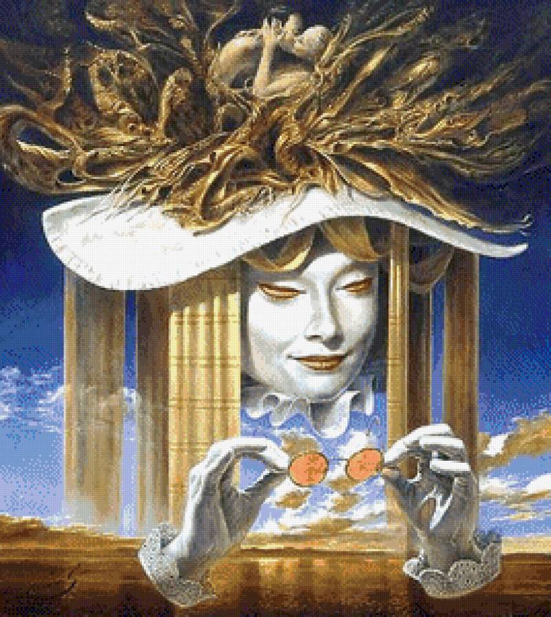 Любовь...взгляд через очки - картины, поцелуй.люди, романтика, сюрреализм, любовь, живопись - предпросмотр