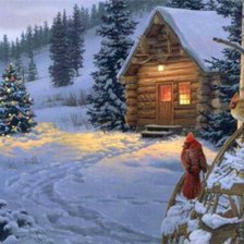 Оригинал схемы вышивки «зима рождество» (№518751)