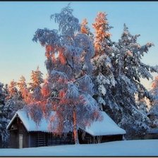 Схема вышивки «Зима»