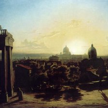 Закат в Риме (худ. М.Н. Воробьев)