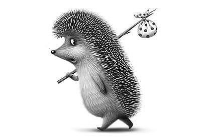 Ежик- путник - ежик - оригинал