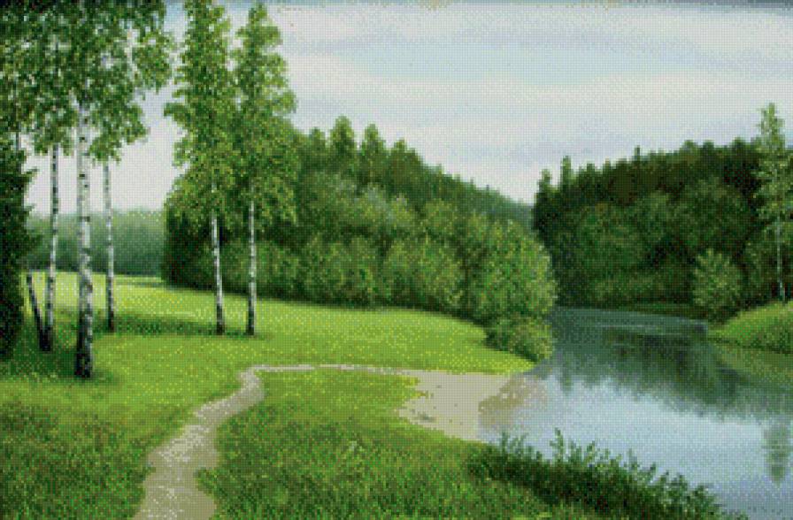 Серия "Летний пейзаж" - река, лето, пейзаж - предпросмотр