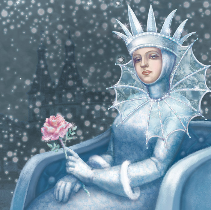 Снежная королева - красавица, девушка, сказка, фэнтези - оригинал