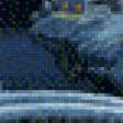Предпросмотр схемы вышивки «заснеженая деревня» (№519380)