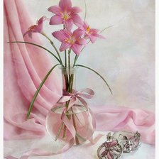 Оригинал схемы вышивки «Розовый натюрморт» (№519892)