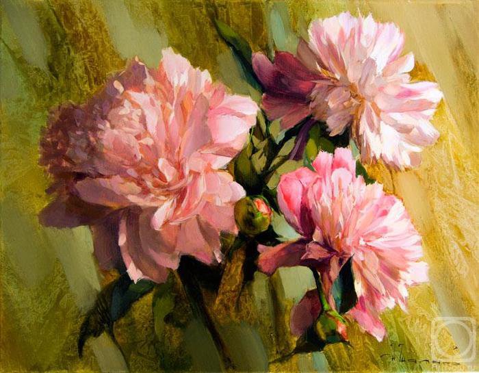 Piony-Aleksej Szalajew - cwety, ziwopis - оригинал