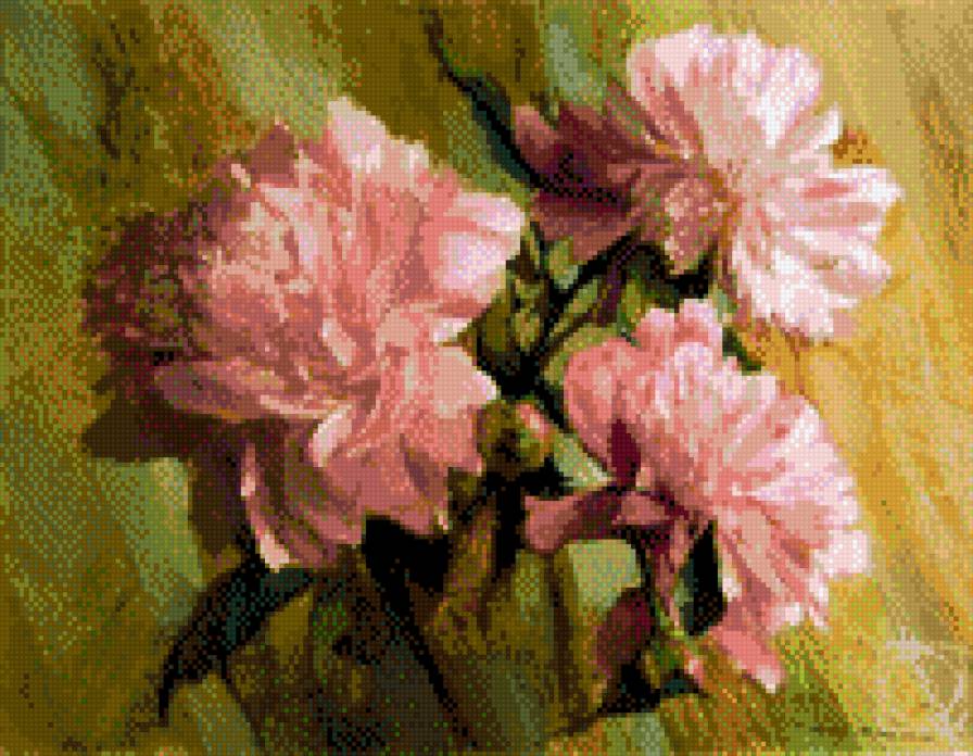 Piony-Aleksej Szalajew - ziwopis, cwety - предпросмотр