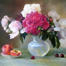 Схема вышивки «Piony-Irina Katunina»