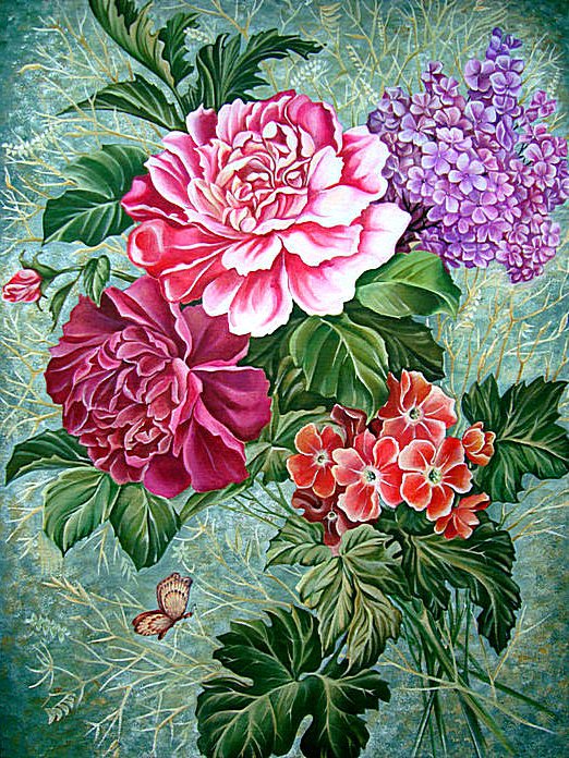 Весенние цветы - весна, букет, цветы - оригинал