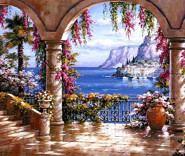 вид на море - оригинал