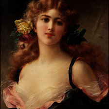 Схема вышивки «девушка»