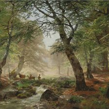 Схема вышивки «пейзаж»