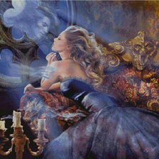 Схема вышивки «ночной гость»