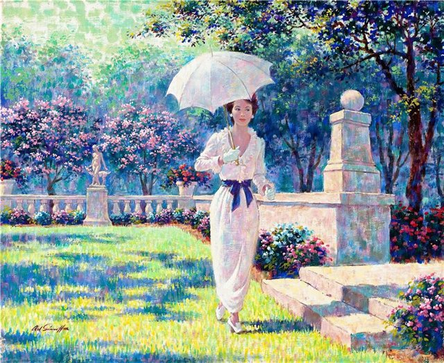 летний день - картина - оригинал