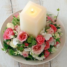 Схема вышивки «свеча»