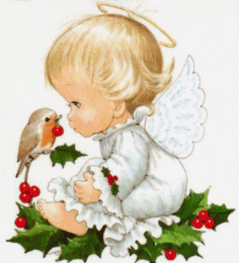 ангелочек - ангелы, картины, картина - предпросмотр