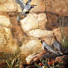 Схема вышивки «Перепела»