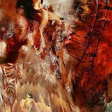 Схема вышивки «Девушка.Иван Стравинский»