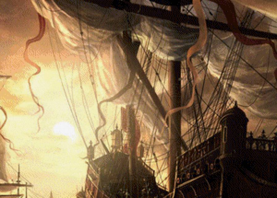 "Морской бой" часть 2 верх - корабли, море - предпросмотр