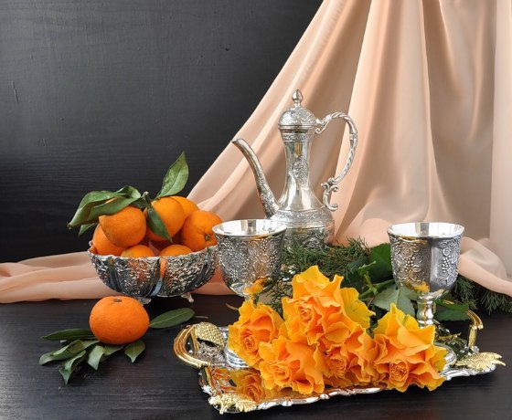 оранжевое - натюрморт - оригинал