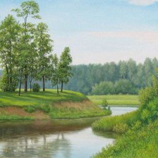 Схема вышивки «Серия "Летний пейзаж"»