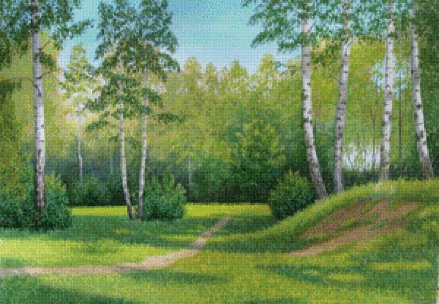 Серия "Летний пейзаж" - тропинка, пейзаж, лето - предпросмотр