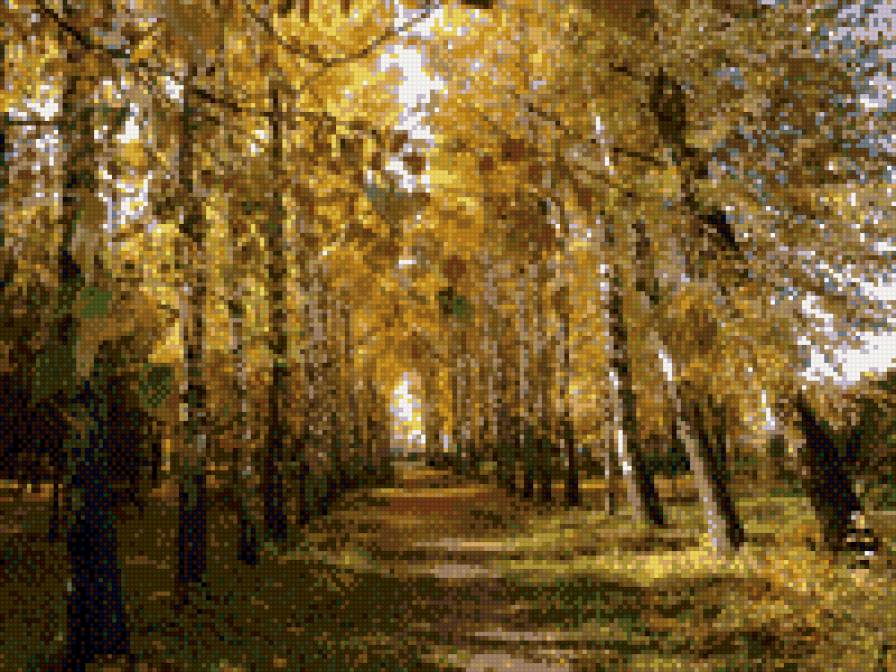 березовая аллея - пейзаж - предпросмотр