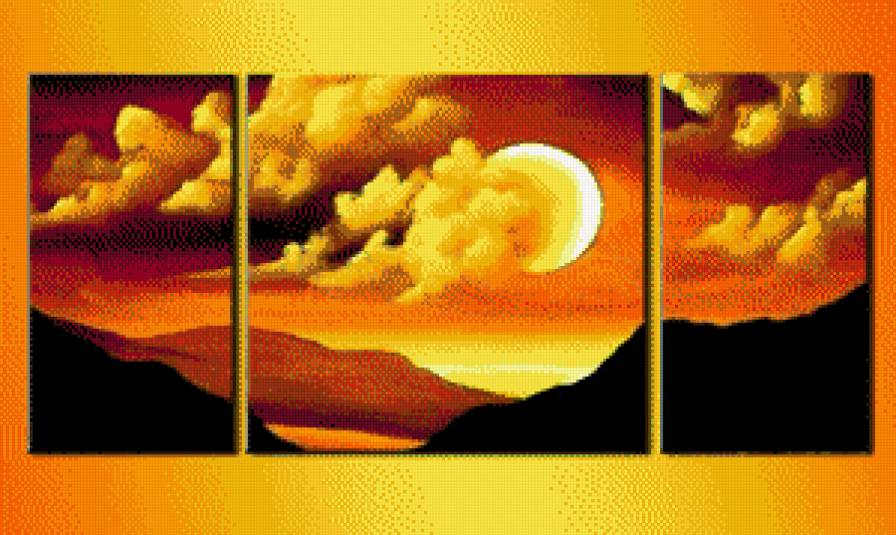 триптих - картина, картины, полиптих, триптих - предпросмотр