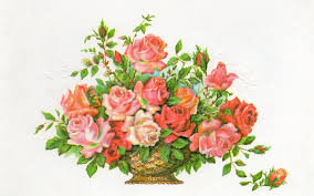 розы в корзинке - корзинка, цветы, букет, розы - оригинал