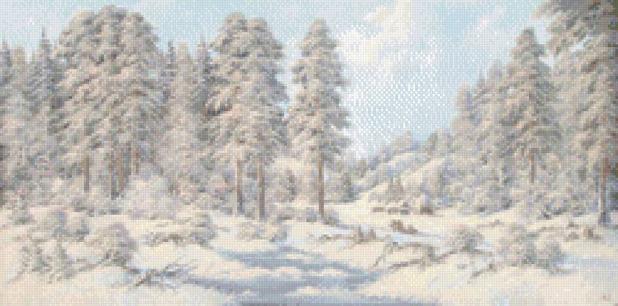 волшебница зима - пейзаж, снег, лес, зима, новый год, природа - предпросмотр