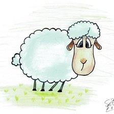 Схема вышивки «овечка»