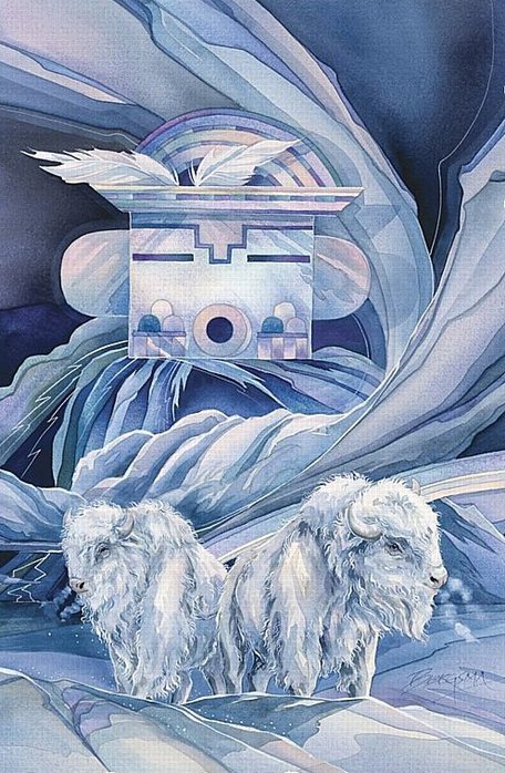 Тотем "Бизоны" - бизоны, животные - оригинал