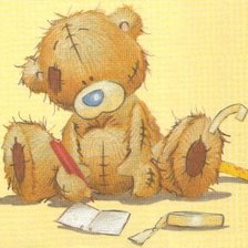 Схема вышивки «Мишка теди»