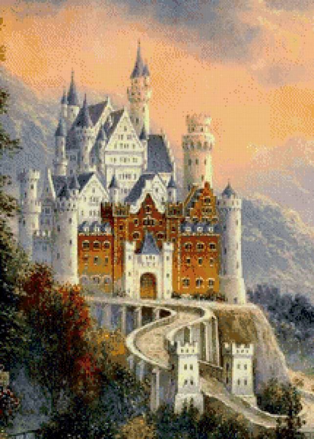 белый замок - город, замок, сказка, миф, дворец, башня, дом - предпросмотр