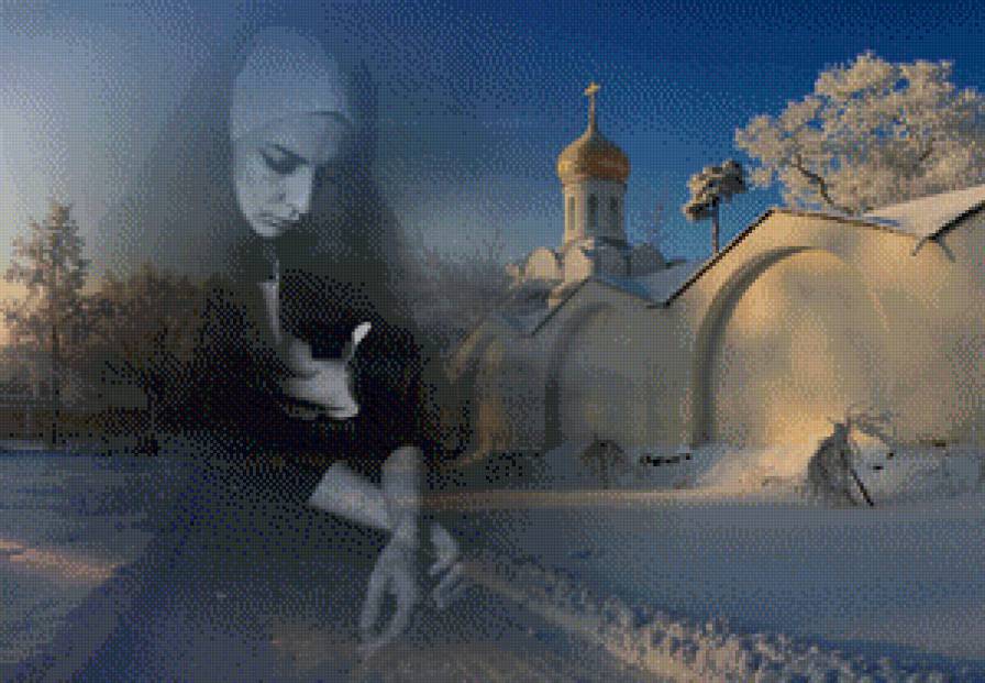 молитва - картина - предпросмотр